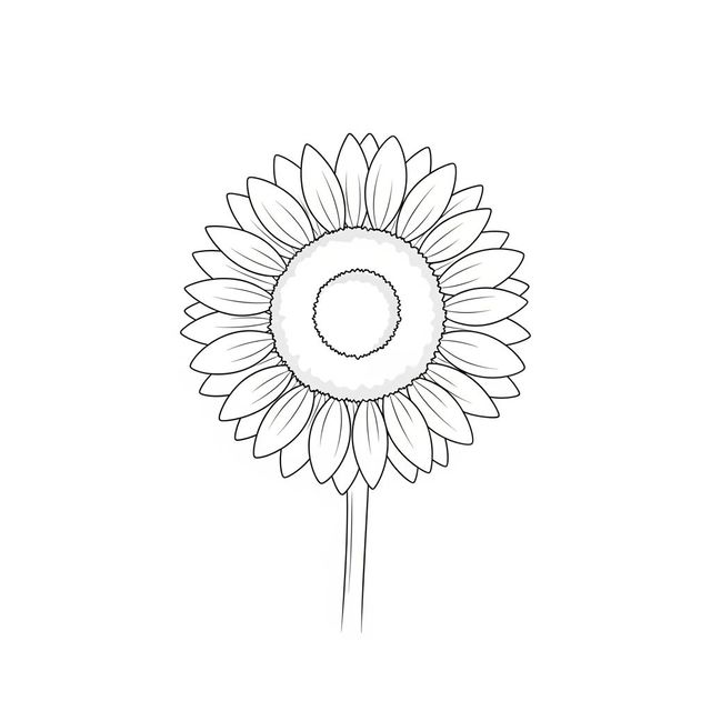 Easy Sunflower Drawings: Create Your Own gallery