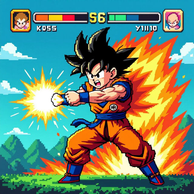 Goku Pixel Art gallery