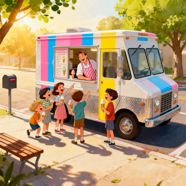 Ice Cream Truck Drawings gallery
