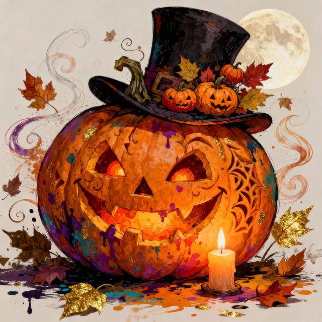 Punkin Drawing Art - Made With AI gallery