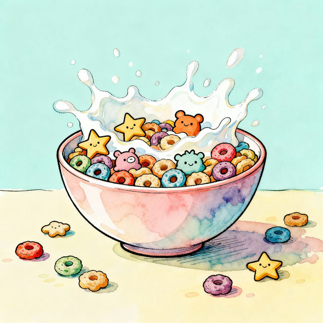 Cereal Bowl Drawings gallery