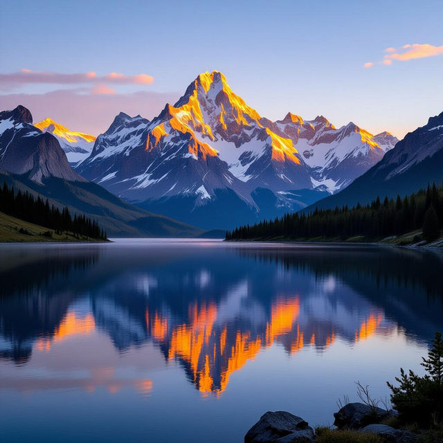 Picture Of Mountains - AI Generated gallery