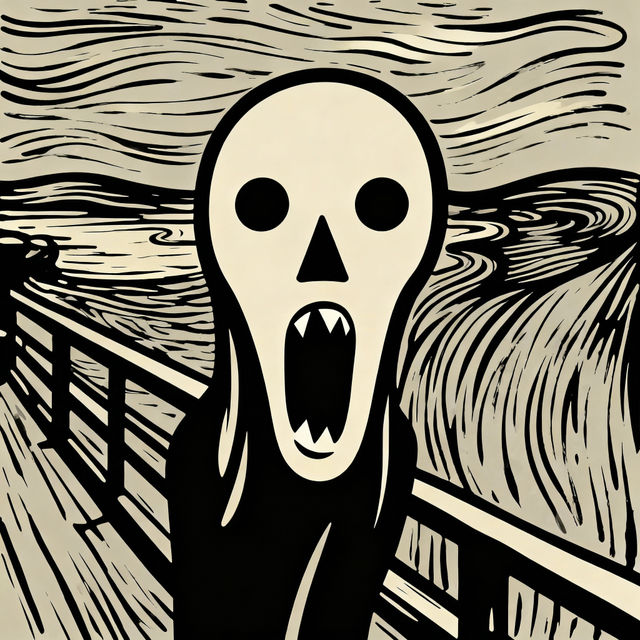 Scream Face Drawings gallery