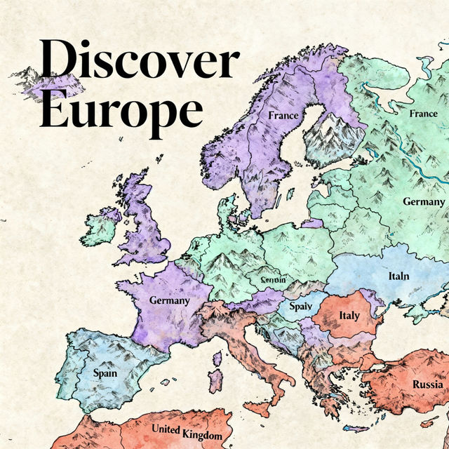Europe Map Drawing gallery