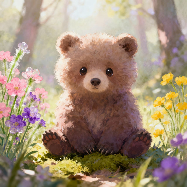 Bear Cub Drawings - Made With AI gallery