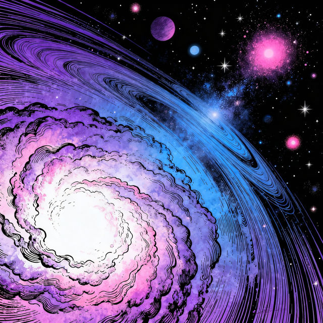 Astronomy Drawings - Created With AI gallery