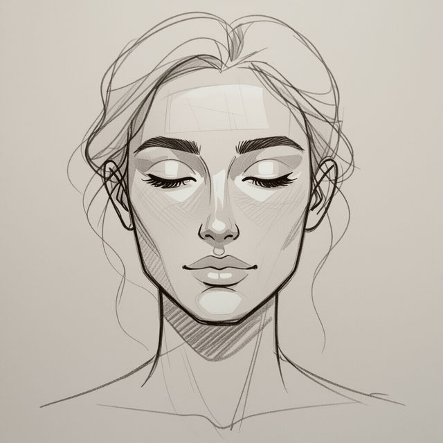 Portrait Drawing Easy - Made With AI gallery