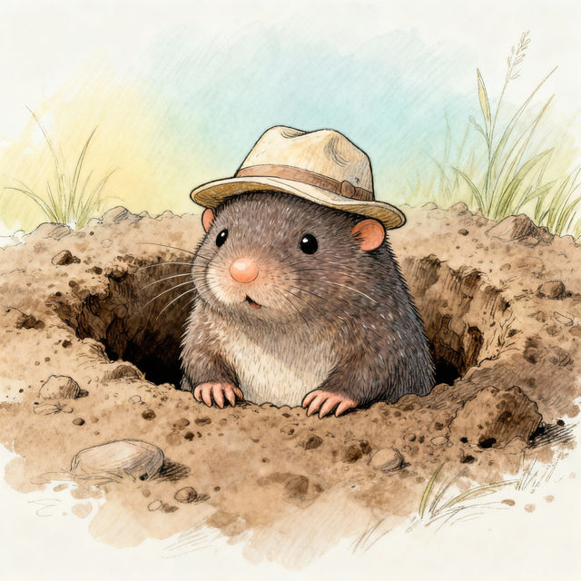 Mole Drawings - AI Generated gallery