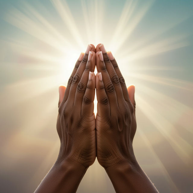 Black Woman Praying Hands Images - AI Generated gallery