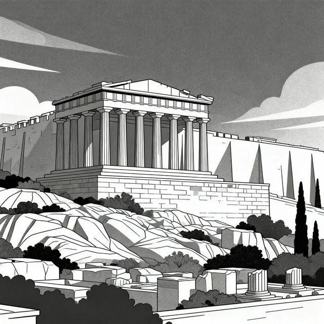 Greece Drawings - AI Art gallery