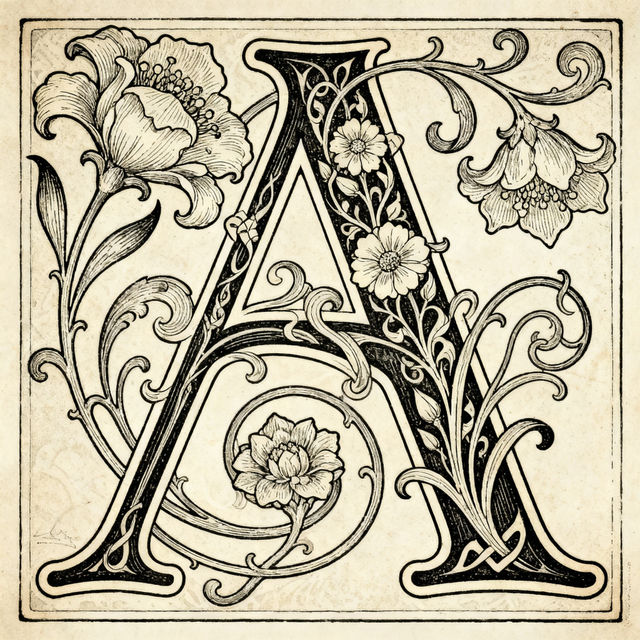 Letter A Drawing - Made With AI gallery