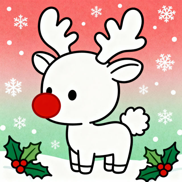 Reindeer Directed Drawing gallery