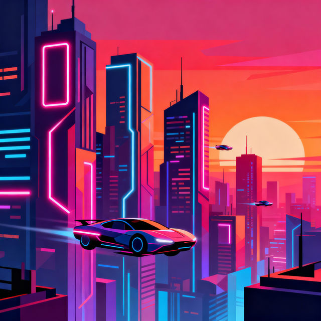 Cities Drawing - AI Art gallery