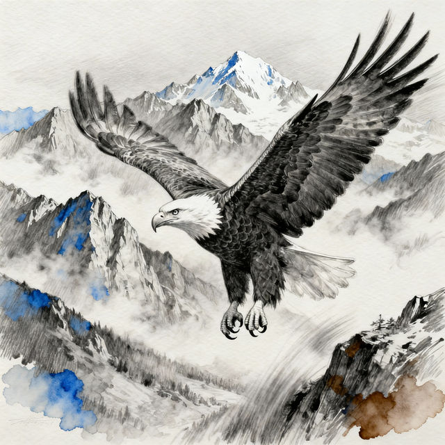 Drawing Of Eagle gallery