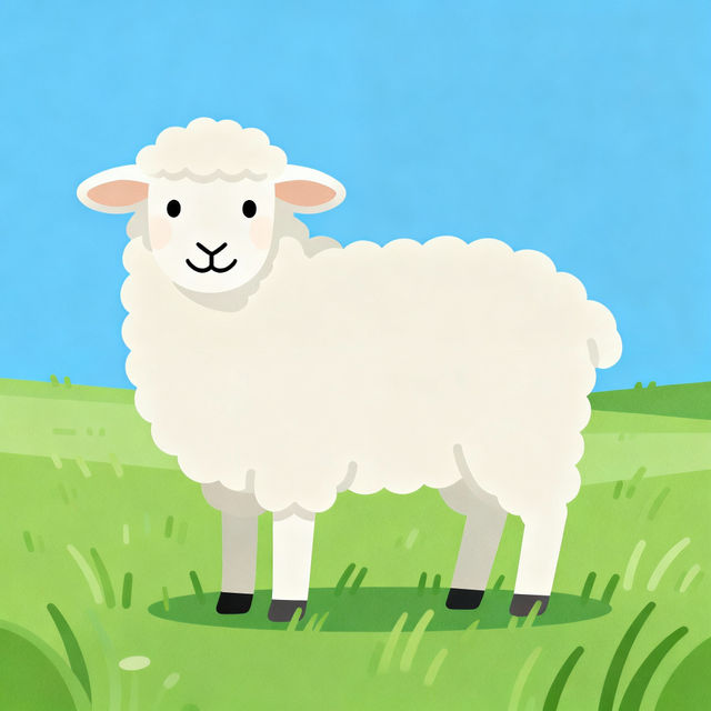 Simple Sheep Drawings gallery