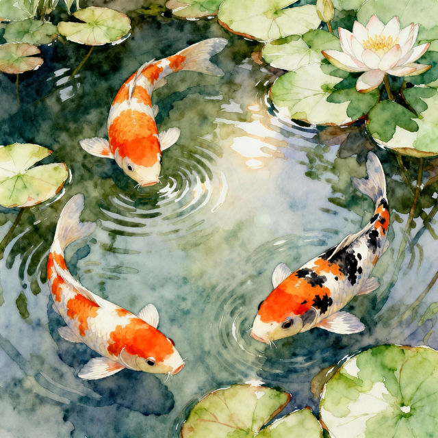 Coy Fish Drawings gallery