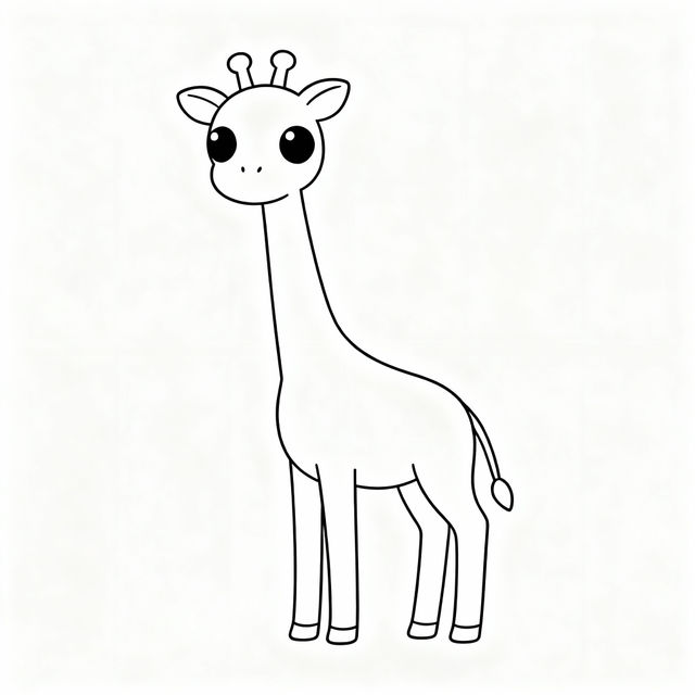 Easy Giraffe Drawings gallery