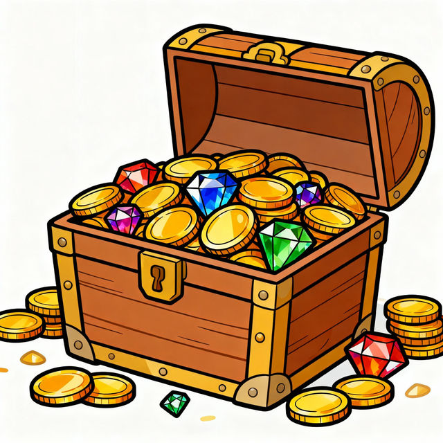 Treasure Chest Easy Drawing gallery