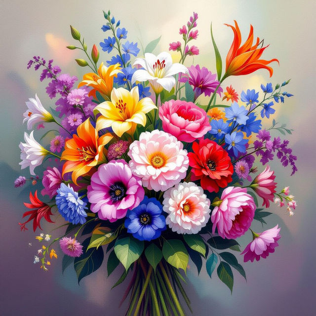 Flower Art Prints - AI Generated gallery