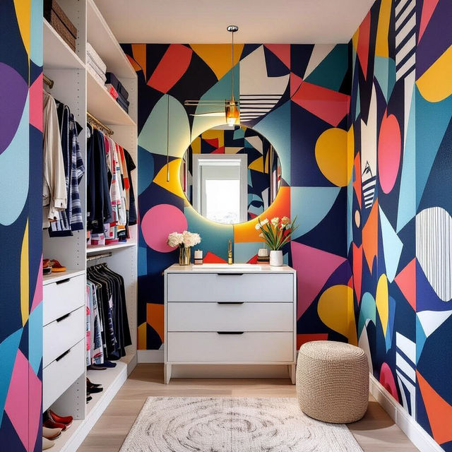 Wallpaper In Closet gallery