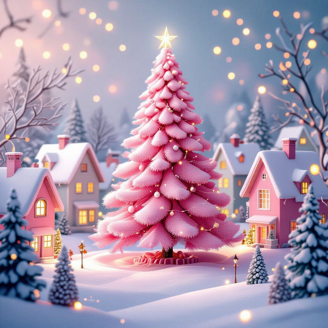 Pink Christmas Pictures - AI Generated gallery
