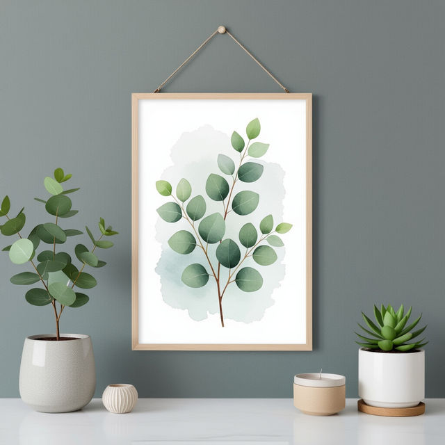 Eucalyptus Wall Art - AI Generated gallery