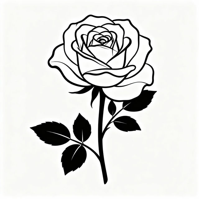 Flower Drawing Outlines - AI Generated gallery