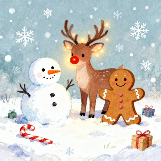 Cute Christmas Drawings gallery