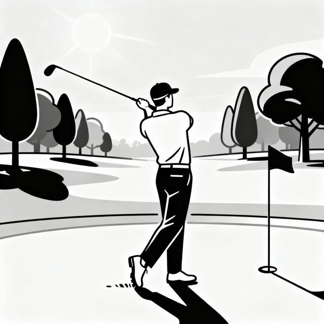 Easy Golf Drawings gallery