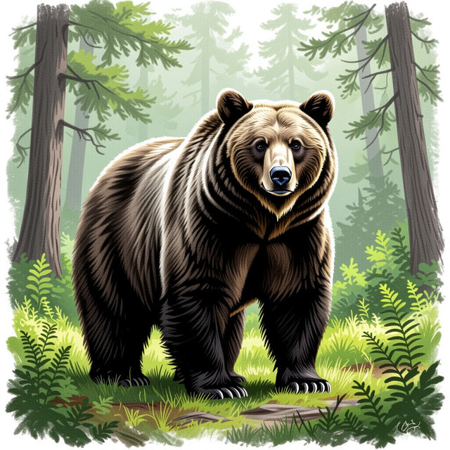 Drawings Of Bears gallery