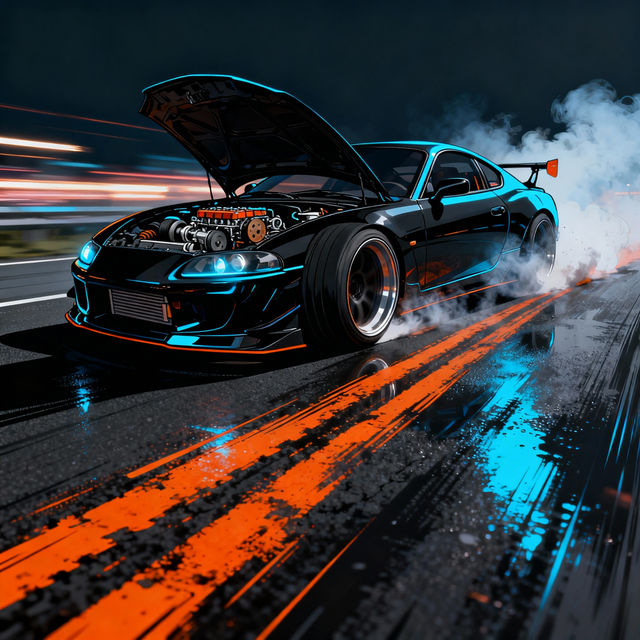 Car Drifting Drawings gallery