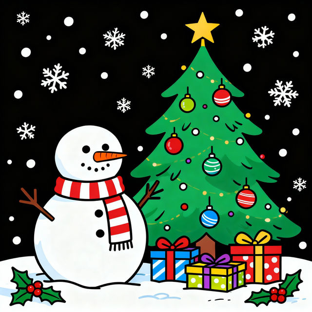 Christmas Coloring Pictures - Made With AI gallery