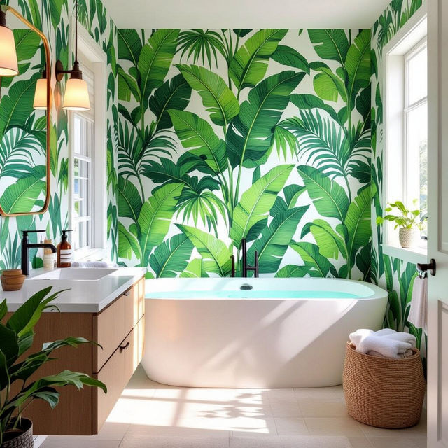 Peel And Stick Wallpaper For Bathrooms gallery