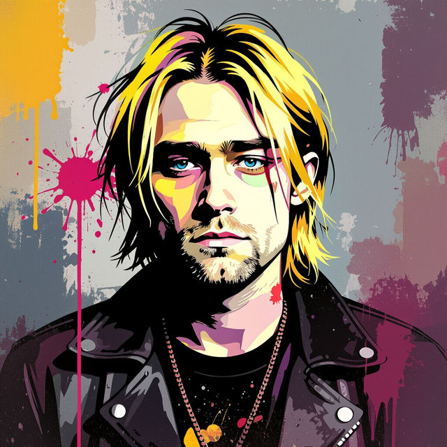 Kurt Cobain Art - AI Generated gallery