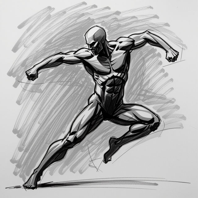 Body Sketch Poses - AI Generated gallery