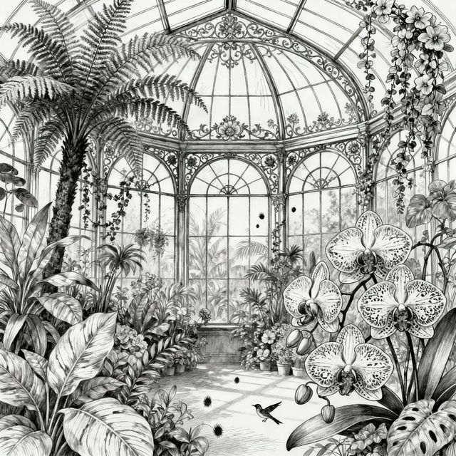 Greenhouse Drawings - AI Generated gallery