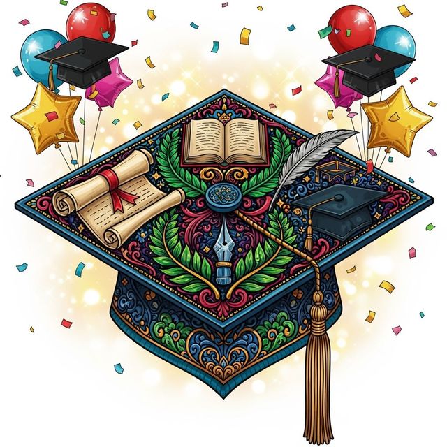 AI Graduation Cap Drawing Generator gallery