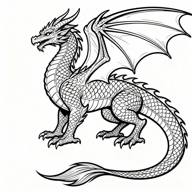 Dragon Coloring Pictures - Made With AI gallery
