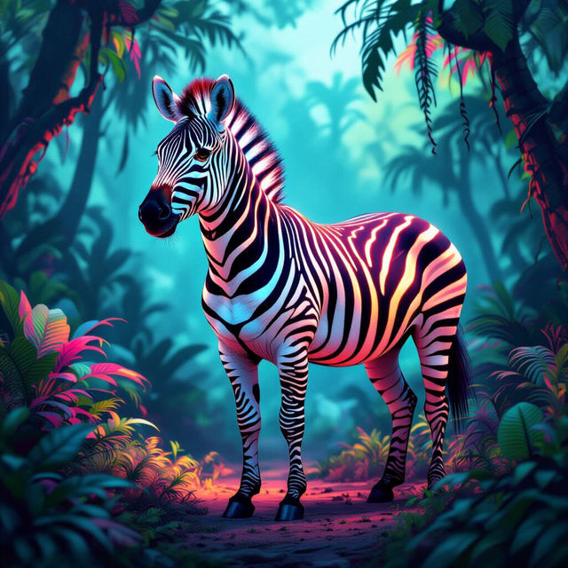 Zebra Art - Created with AI gallery