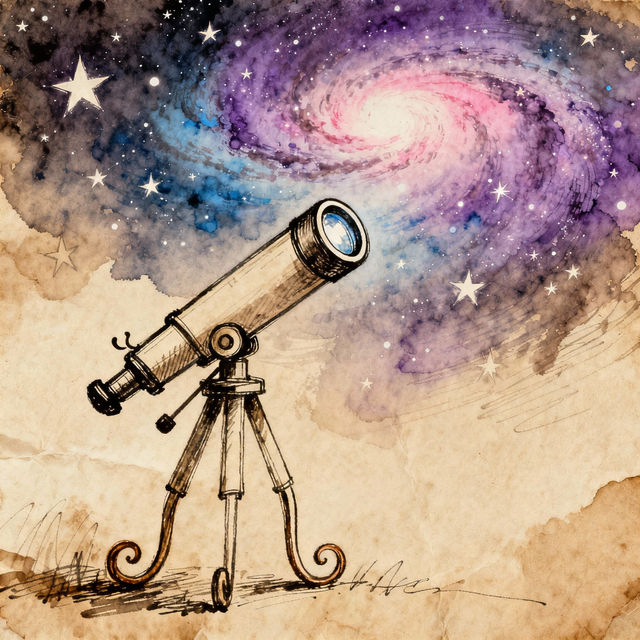 Telescope Drawings - AI Generated Art gallery