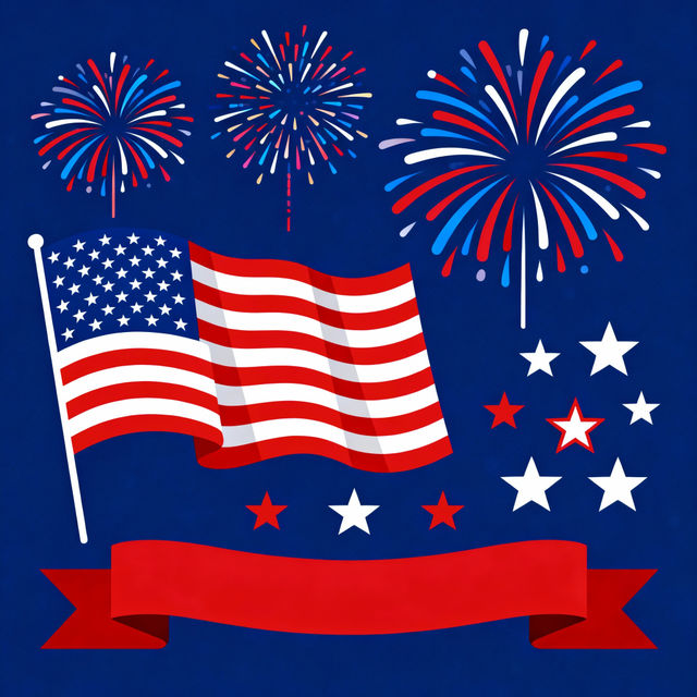 Independence Day Clip Art - Made With AI gallery