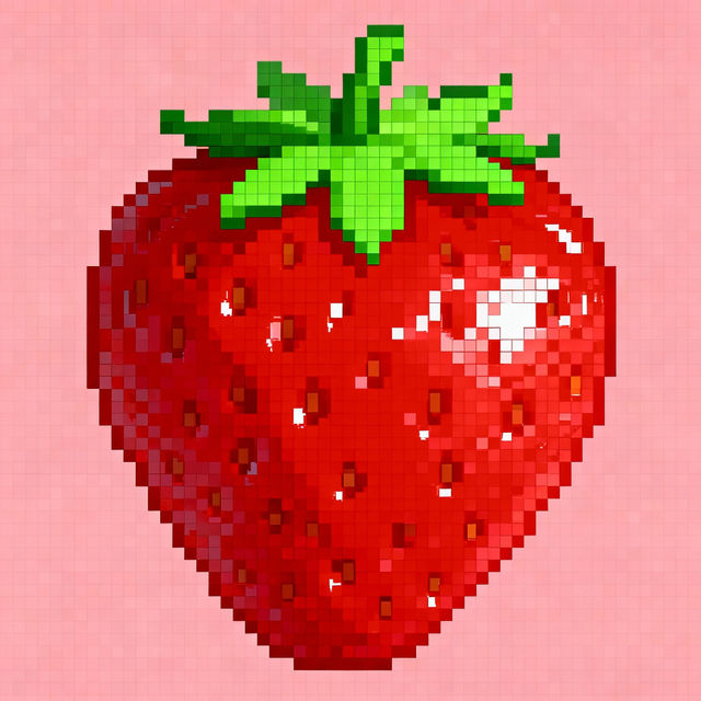 Strawberry Pixel Art gallery