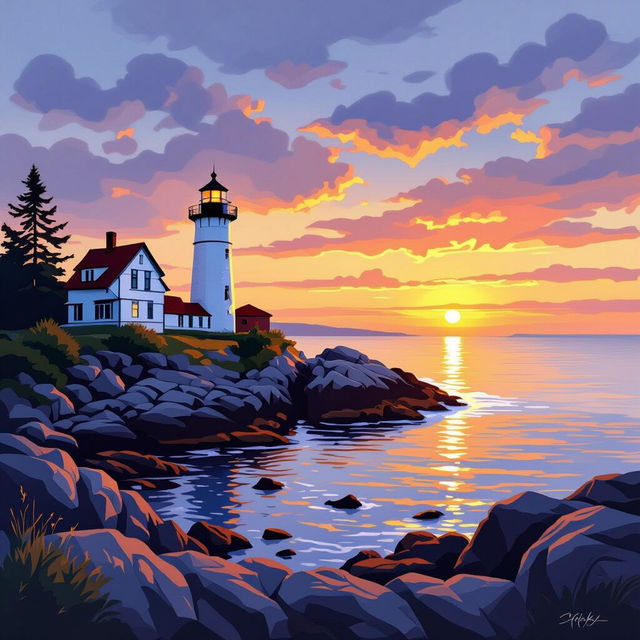 Maine Images - AI Generated gallery