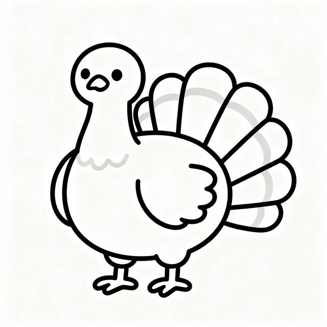 Simple Easy Turkey Drawing gallery