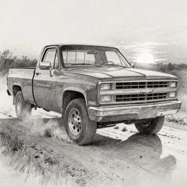 Chevy Silverado Drawings gallery