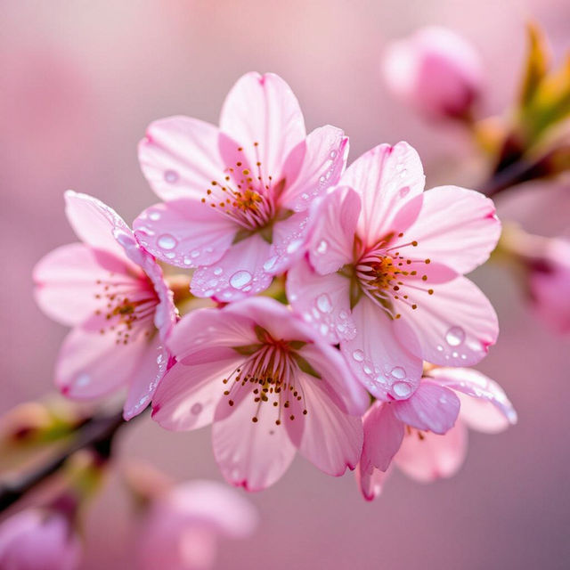 Pink Wallpaper Flowers - AI Generated gallery