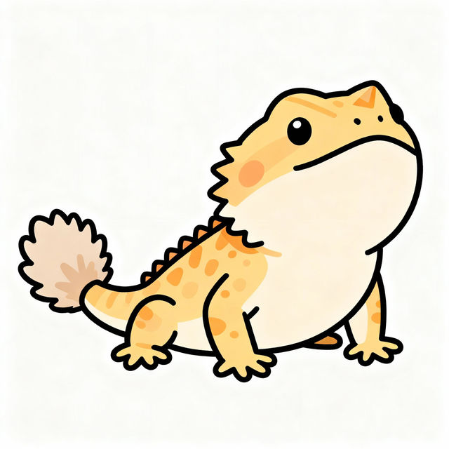 Bearded Dragon Drawing Easy gallery