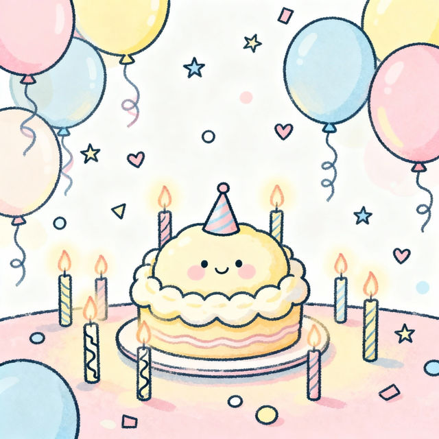 Cute Birthday Drawings - Made With AI gallery