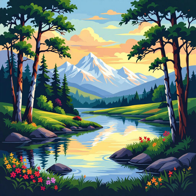 Paint By Number Pictures - AI Generated gallery