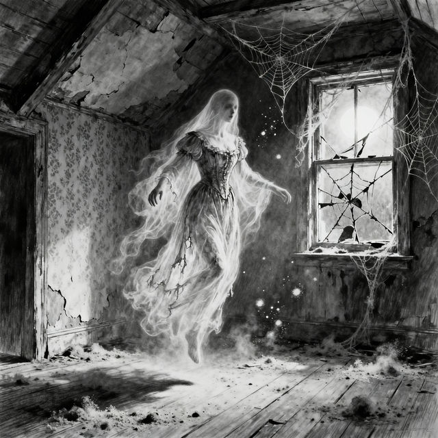 Scary Ghost Drawings - AI Generated gallery